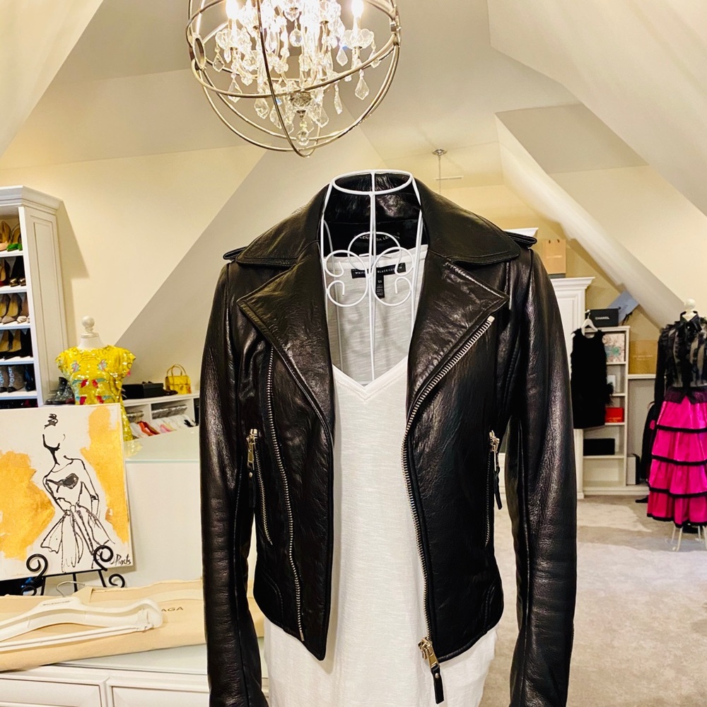 Balenciaga Leather Moto Jacket